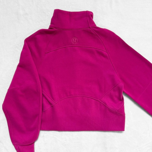 NWT Lululemon Scuba Oversized Funnel Neck Hoodie – Ripened Raspberry/Gold – XS/S - Picture 3 of 10
